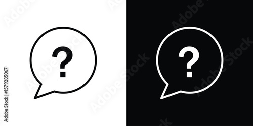 Canvastavla Question icon vector for web, computer and mobile app