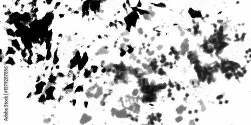 Black texture pattern grunge vintage wallpaper on white background. Paper Ash texture. Black ink textures splatter. Texture, metal, wall, it can be used as a background. Metal texture with scratches.