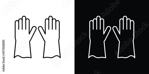 Photos Gloves icon vector for web, computer and mobile app