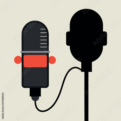 Lavalier Microphone Silhouette Simple Icon