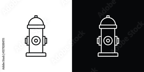 Quadro su tela Fire hydrant icon vector for web, computer and mobile app
