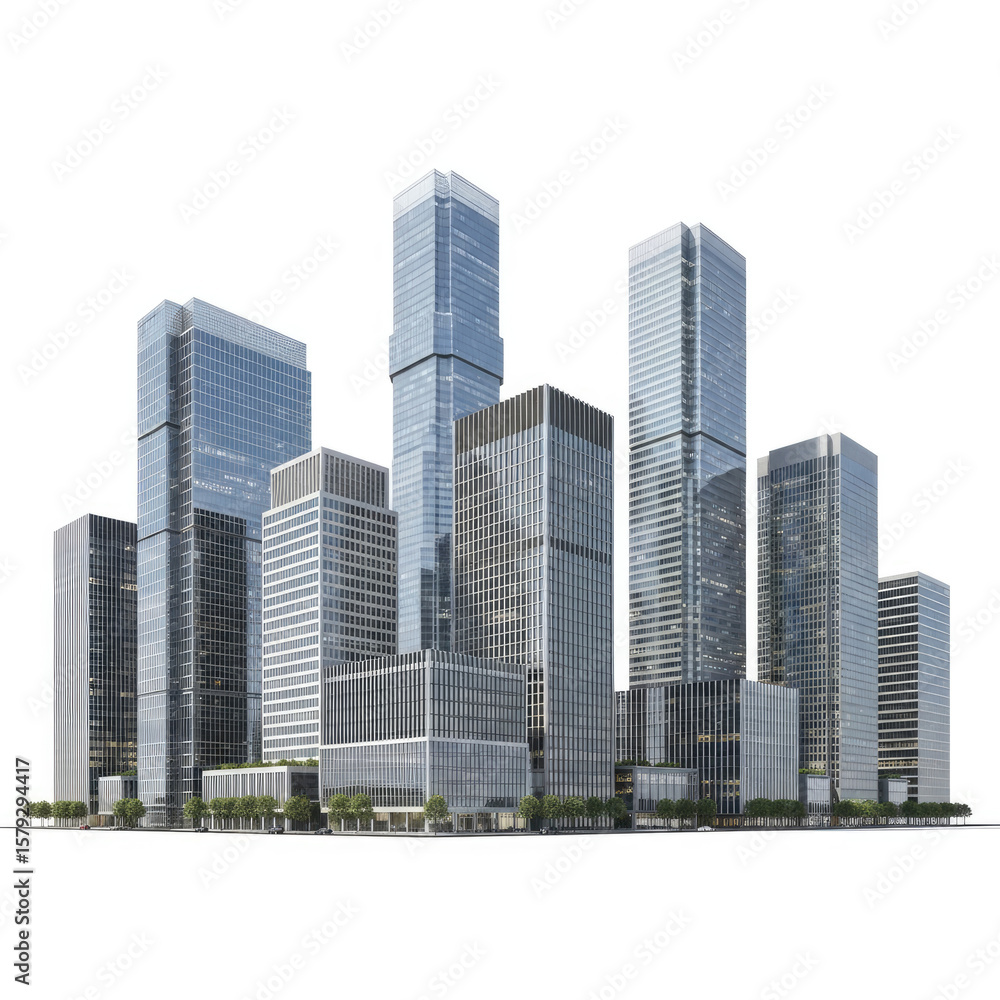 Fototapeta premium modern office buildings