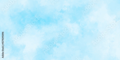 Abstract grunge sky blue soft painted watercolor paint splash. inspiring views of fluffy clouds blue sky background. cloudy blue sky various natural clouds and smoke. morning cloud in the sky.
