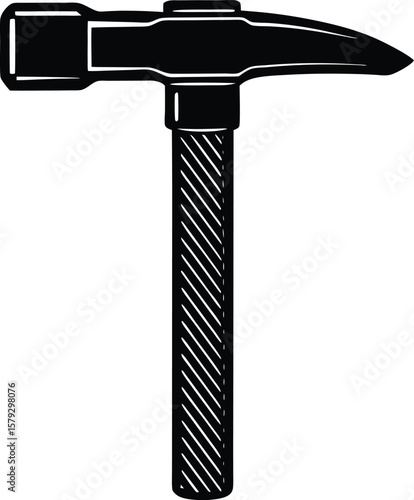 silversmith s hammer on white background.eps