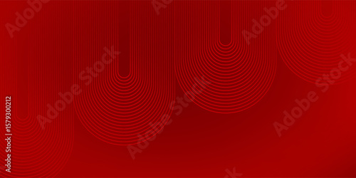 Abstract background template red with concept glowing geometric lines. Modern shiny red gradient diagonal rounded lines simple art good nice texture stripes shape