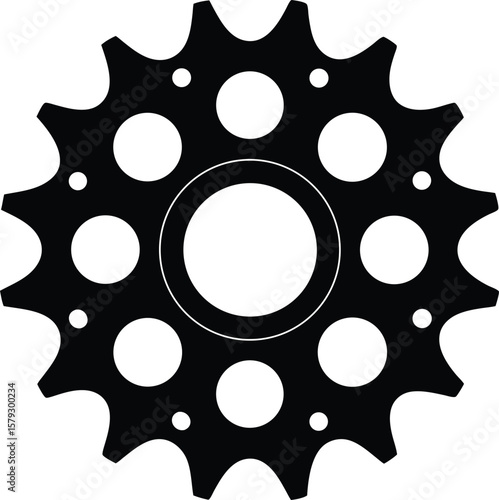 sprocket on white background.eps