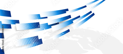 Abstract blue and white rectangle line background with futuristic concept background. Geometric stripe line design for banner, brochure, poster, cover, website, and header