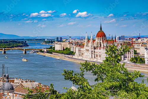 Canvas Print City of Budapest capital of Hungary downtown views