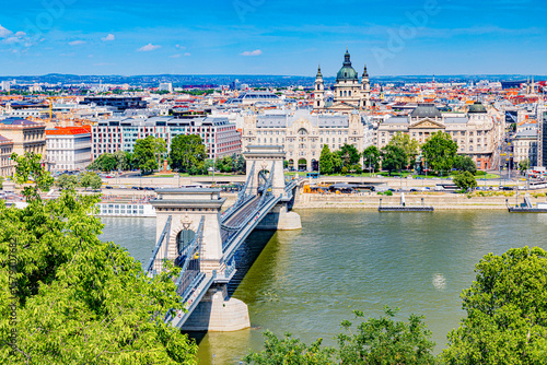Canvas Print City of Budapest capital of Hungary downtown views