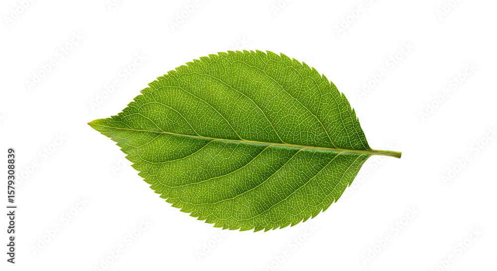 Fototapeta premium tree leaf on white background,