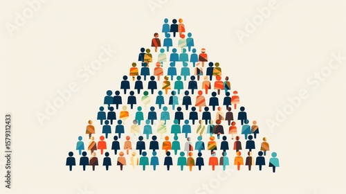 Demographic data concept showing birthrate, fertility and family planning trends