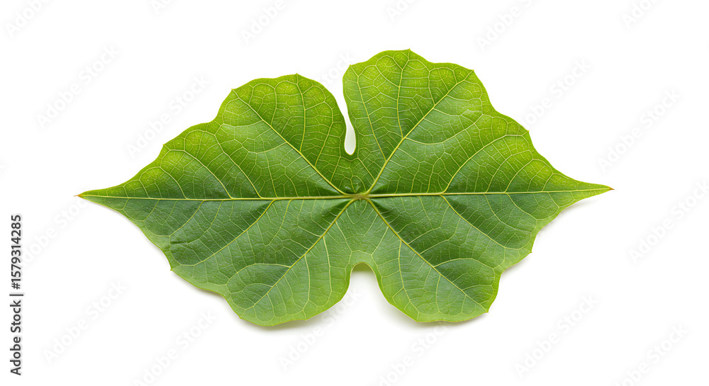 Obraz premium tree leaf on white background,