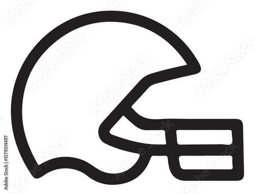 FOOTBALL HELMET SILHOUETTE
