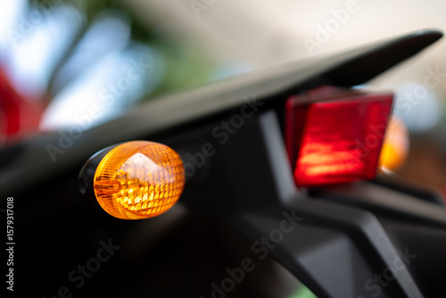 Motorcycle back turn lights signal for motorcycle