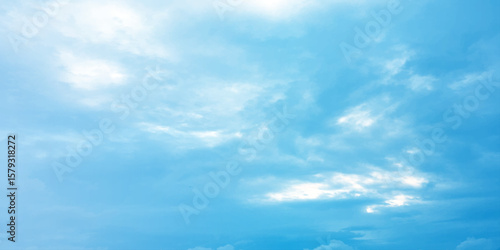 Sky blue effect clouds sunny light effect soft splashed reflection wallpaper. Clouds floating in the sky often evoke a feeling of calm or serenity, the peaceful mood of the image a storm approaching b