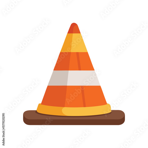 A small safety cone icon with a blinking caution light attached, indicating a warning.