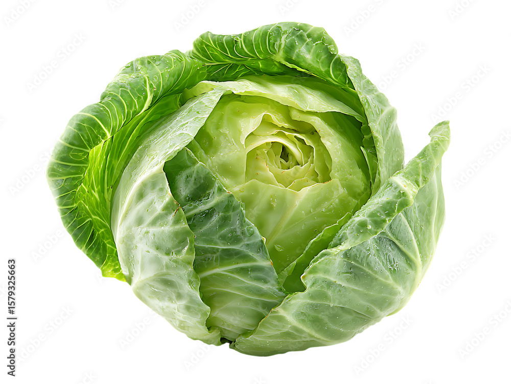 Fototapeta premium cabbage on white background