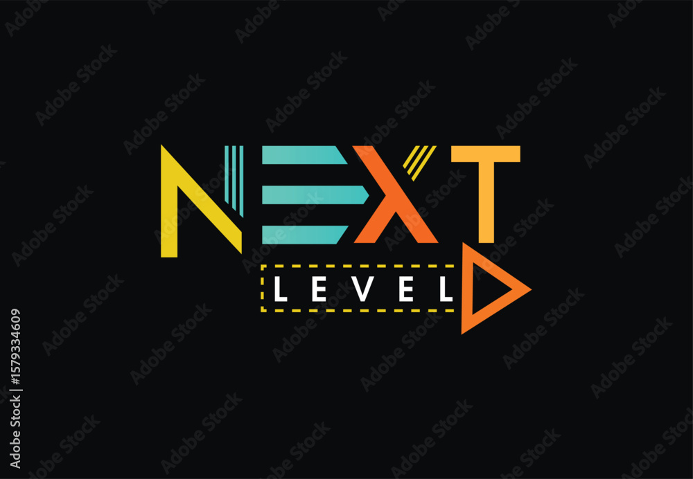 Fototapeta premium Next level icon, 