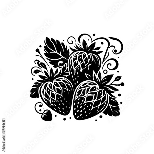 Abstract Black Background Texture Image