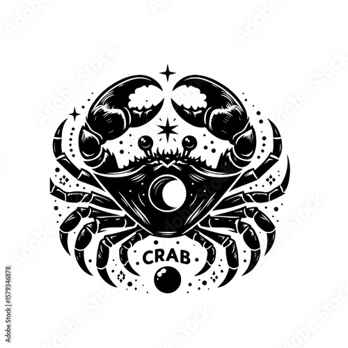 Abstract Black Background Texture Image