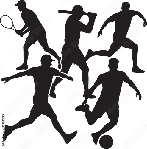 American Football Player Silhouette in Action Pose

Football Helmet and Ball Vector Design

Running Quarterback Silhouette for Sports Design

Black American Football Silhouette Illustration

Team Spor