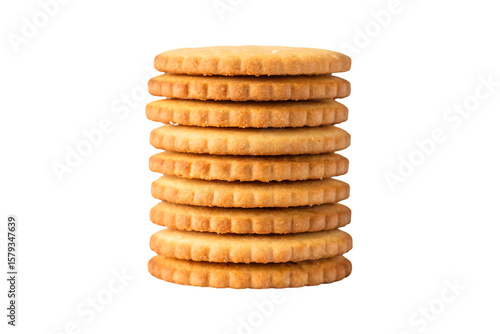 Wallpaper Mural Stack of biscuits isolated on transparent background perfect for snack and bakery visuals Torontodigital.ca