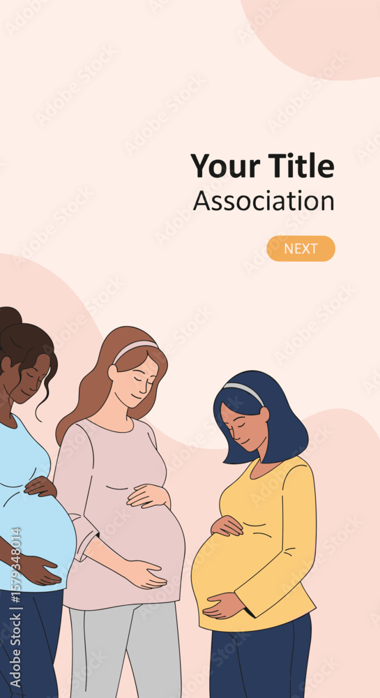 Fototapeta premium A collective journey embracing parenthood and growing families together