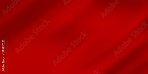 Luxury red satin smooth fabric background. Abstract background luxury red cloth or liquid wave or wavy folds of silk satin background. Red silky fabric. Decoration element for design. 