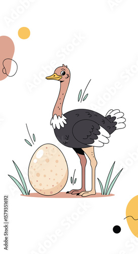 Discover the remarkable ostrich and its gigantic eggs a fascinating avian journey