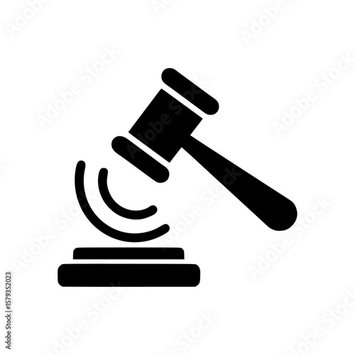 A judge’s gavel icon