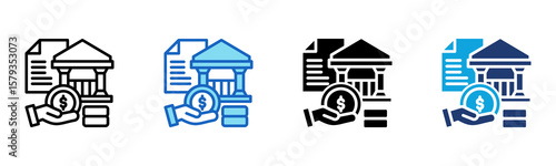 Bailout icon Multi Style Vector Illustration