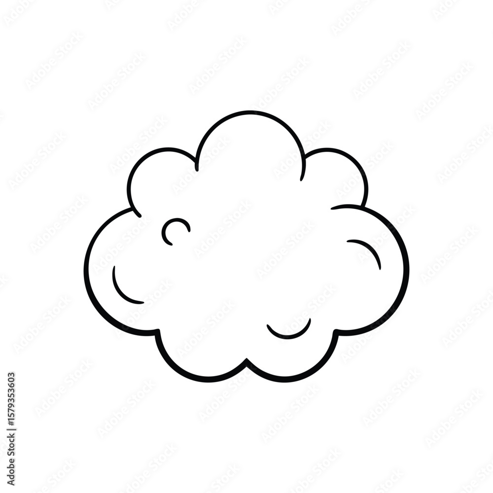 Cloud line art, Cute cloud line art, sky Cloud line art, Cute cloud line art, sky