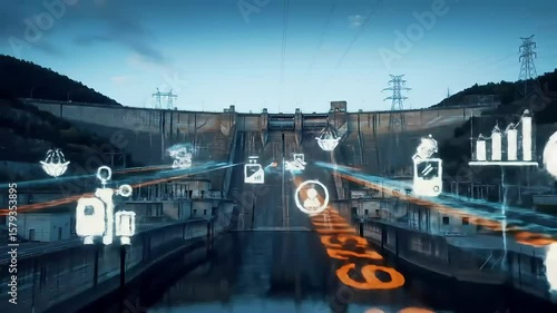 Dam energy smart grid control