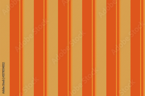 Piece vector background pattern, latin vertical fabric seamless. Vibrant texture stripe textile lines in orange and lime colors.