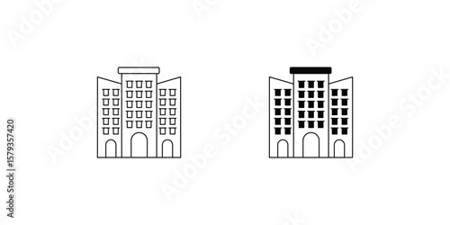 restaurant set icon with white background vector stock illustration