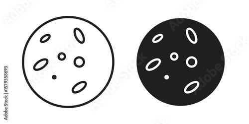 Thalassaemia icons in trendy linear style vector. Vector illustration