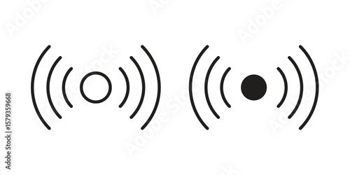 Sensor icons in trendy linear style vector. Vector illustration