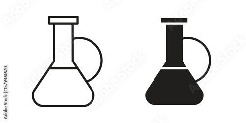 Massage oil icons in trendy linear style vector. Vector illustration