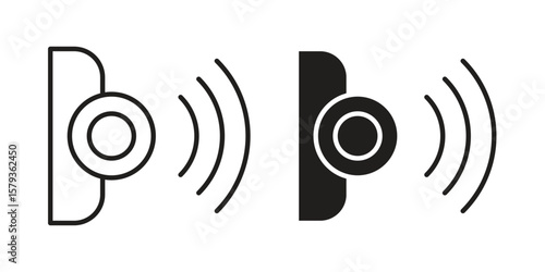 Infrared icons in trendy linear style vector. Vector illustration