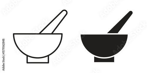 Herbal medicine icons in trendy linear style vector. Vector illustration