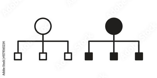 classification icons in trendy linear style vector. Vector illustration