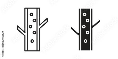 Blood vessel icons in trendy linear style vector. Vector illustration