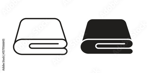 blanket icons in trendy linear style vector. Vector illustration