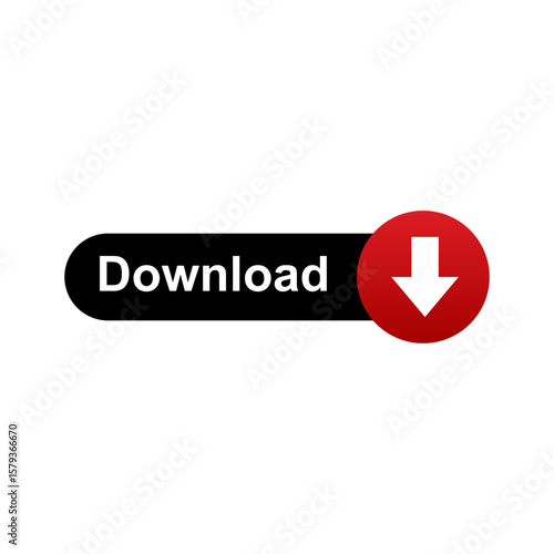 Download Button Vector Illustration