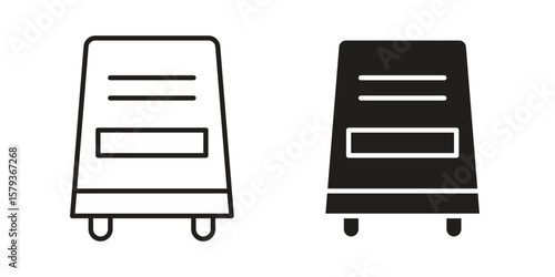 Air purifier icons in trendy linear style vector. Vector illustration
