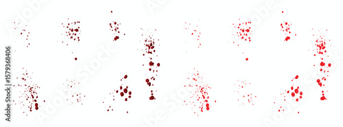 Wallpaper Mural Vector blood splatter background set Torontodigital.ca