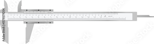 Vernier Calipers – Precision Measuring Tool Vector Illustration