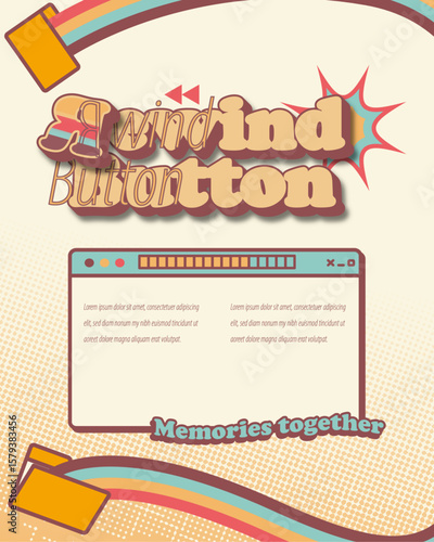 Instagram post templates designed with a retro aesthetic, incorporating elements like vintage typography, grain textures, old-school tech