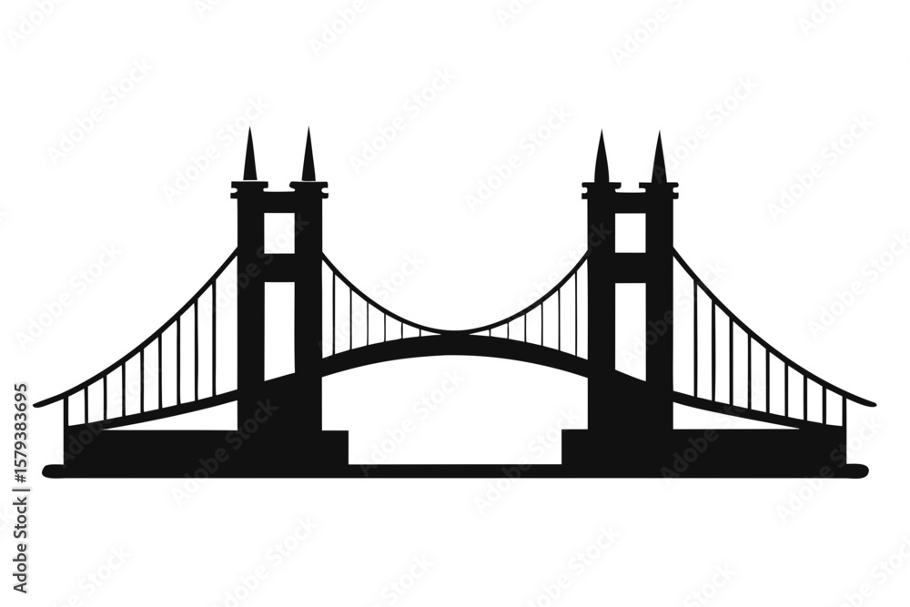 Obraz premium bridge vector illustration