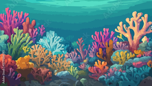 Coral reef illustration